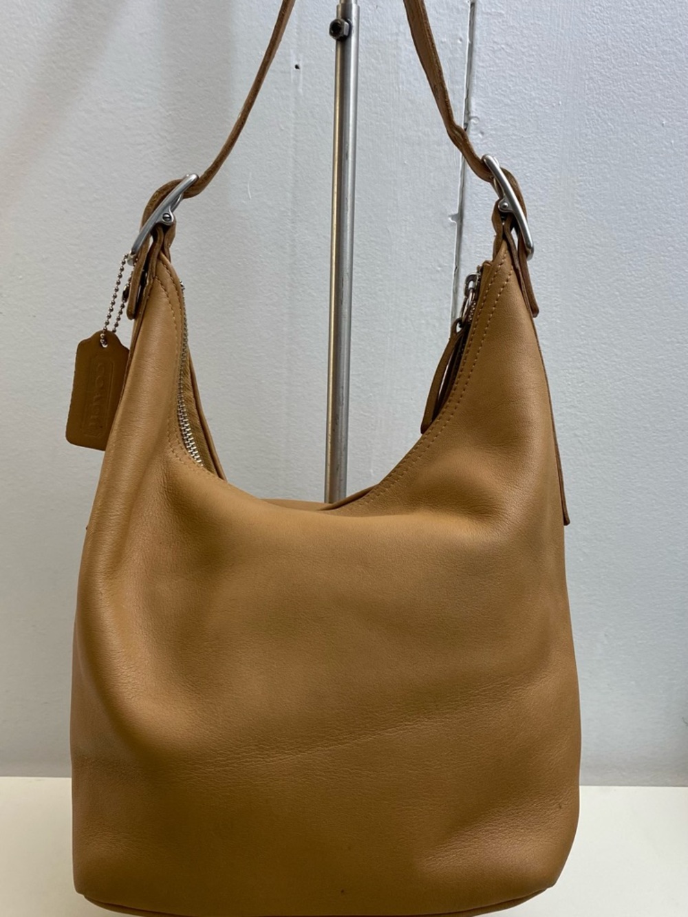 Coach Legacy West Leather Hobo Shoulder Bag - Tan - Picture 3 of 6